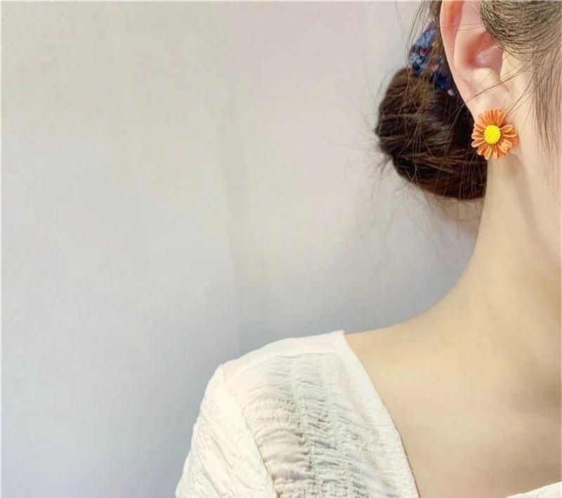 Sunflower Design Studs