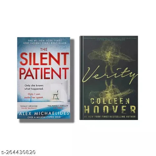 Pack of 2 ( Verity Book Novel By Colleen Hoover + The Silent Patient Book By Alex Michaelides )